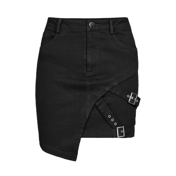 Punk Rave Punk Diagonal Denim Skirt