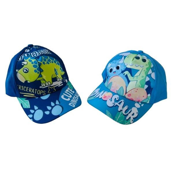 Kids Dinosaur Baseball Cap - Set of 2