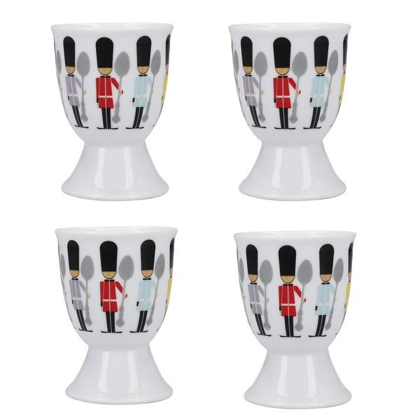 KitchenCraft Soldier Egg Cups, Set of 4