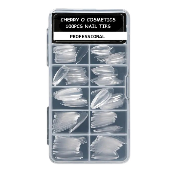 Cherry O Cosmetics Nail Tips (100 Pcs Almond)