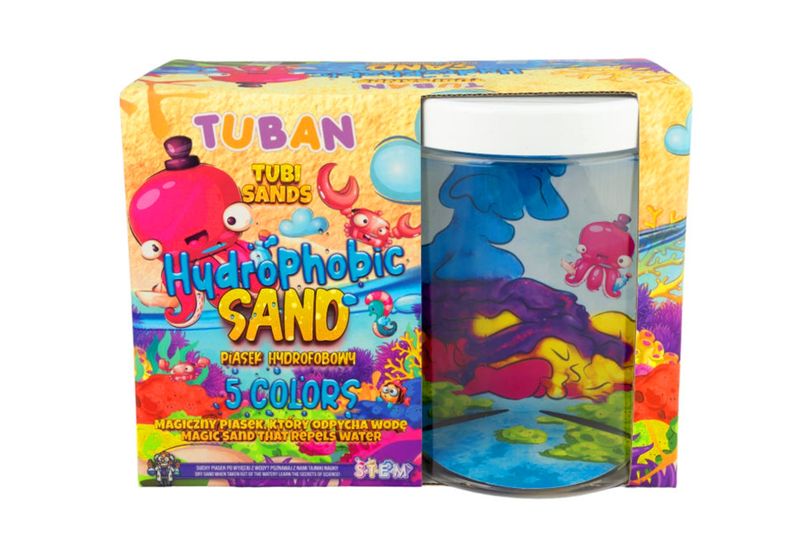 Tuban Hydrophobic Sand Set - 5 Colors with Aquarium