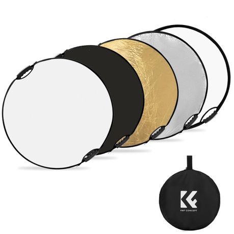 K&F 80cm 5-In-1 Collapsible Reflector Disc with Handles | KF18.0005 Image