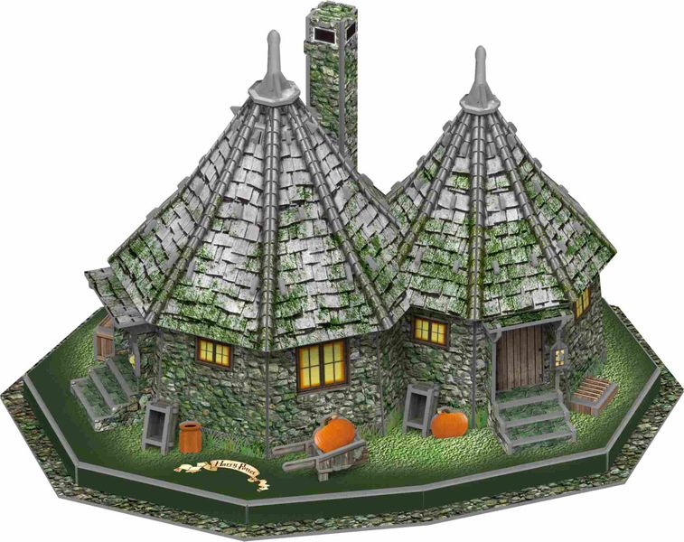 4D Harry Potter Hagrids Hut - 101-Piece - 20cm Tall 3D Puzzle