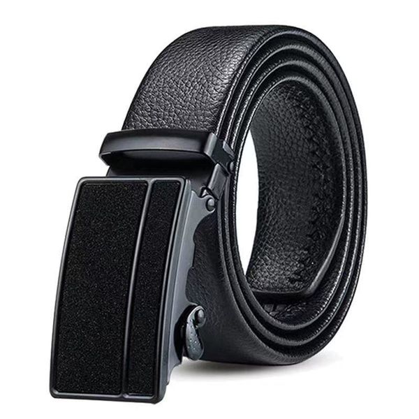 Frosted Men Business Belt Automatic Buckle Adjustable Length Holiday Gift