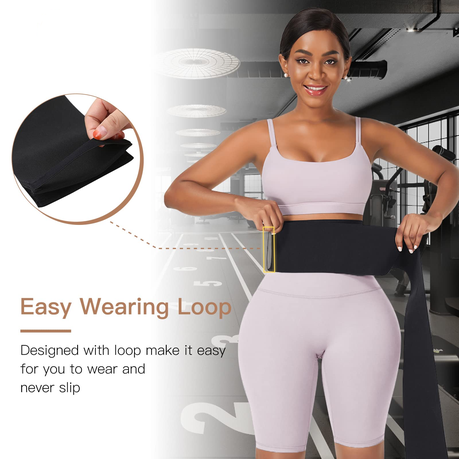 Wrap Bandage,Waist Trainer for Women Lower Belly Fat with Anti-Roll Loop, Waist Wrap Hourglass