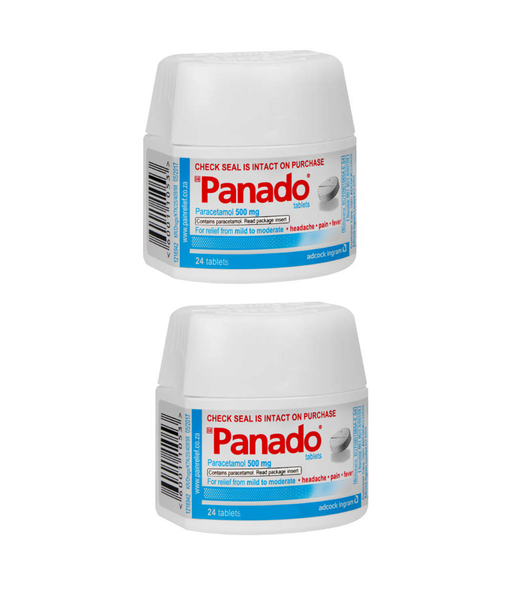 Panado - 2 x 24 Tablets Tubs (500mg)