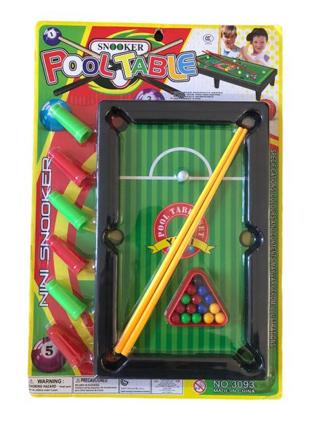 Snooker Pool Billiard Table for Kids (miniature) (27.5x17cm)
