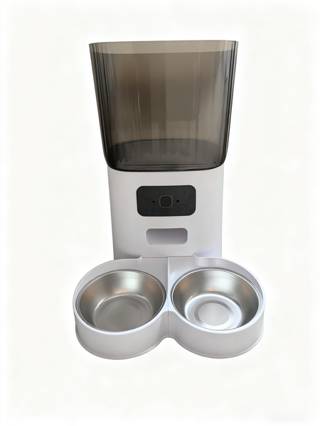TUYA-Smart Double Bowl Cat/Dog/Pet Food WIFI Feeder 5L+Timed feeding Remote