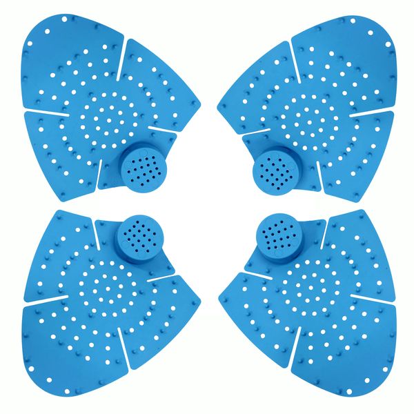 Urinal Mats - Scented Hygiene Urinal Mat - Blue - 10 Pack Combo