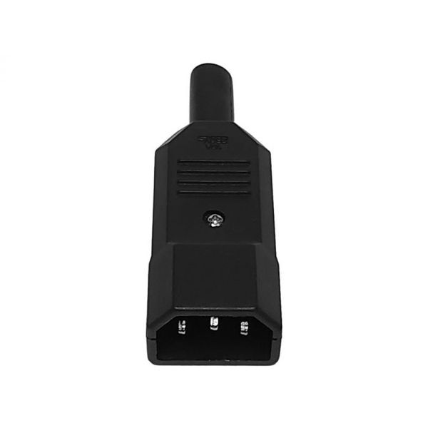 Male IEC 10A Connector Mount Plug
