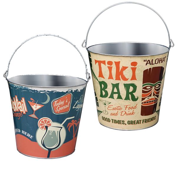 Ice Buckets-Beer&amp;Champagne Cooler Tub with Handle for Bar, Party, Outdoor