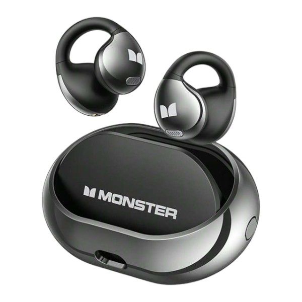 MONSTER - AC600 - Open Ear Waterproof Earbuds With Hi-Fi Stereo Sound-Black