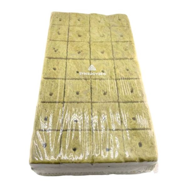 Synergy360 Rockwool Hydroponic Cubes - 40x40x40mm Soilless Grow Blocks