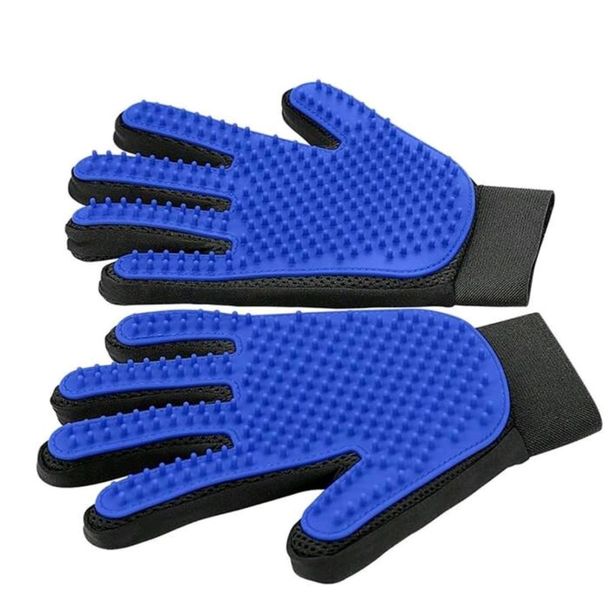 Pet Massaging And Hair Removal Brushing Glove