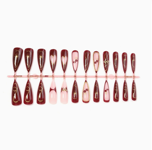 On Nails - Stiletto - Ruby Glam image