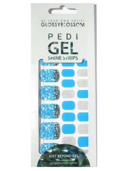 Glossyblossom Pedi Gel Strips - Paradise Beach