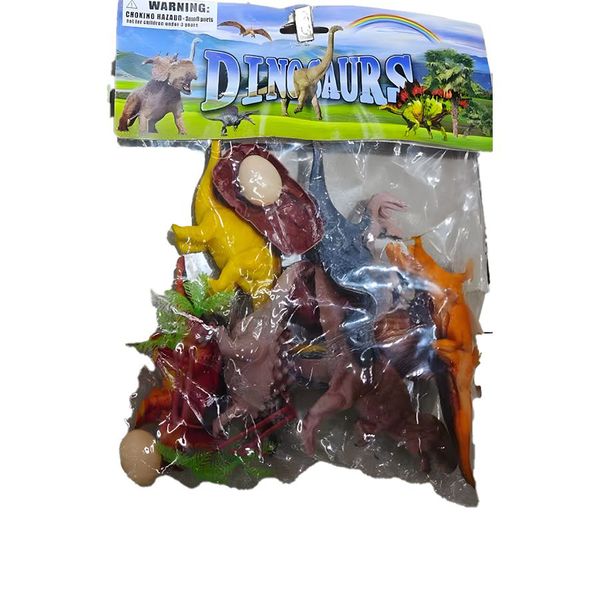 Quality Vibrant Imaginative Play Dinosaurs + Egg Nest Kids Toy Figures Pack