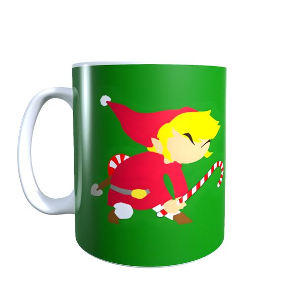 Santa Link Minimal - Legend of Zelda Christmas Coffee Mug