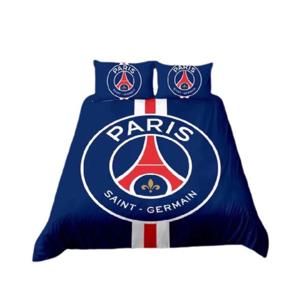 Premium Paris Saint-Germain FC 3D Printed Duvet Cover Set (Double Bed)
