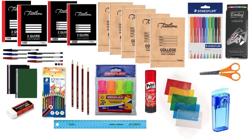 High School Essential Stationery Pack