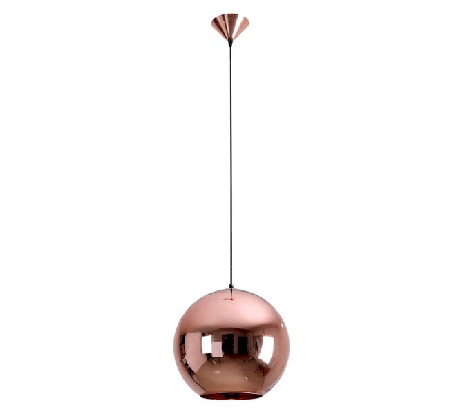 Large Glass Ball Pendant Light - White with Opal Glass 60 W
