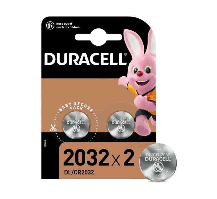 Duracell Lithium Coin Battery DL/CR2032 x2s (1 Pack) Buy Online in
