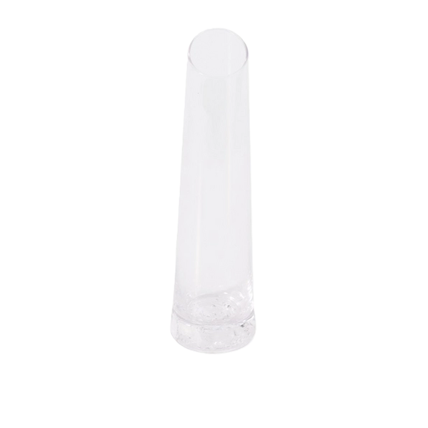 Kitro Slant Glass Vase 5 x 19 cm