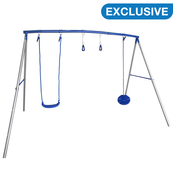 Sportspower Multiplay Swing, Monkey Bars and Button Swing