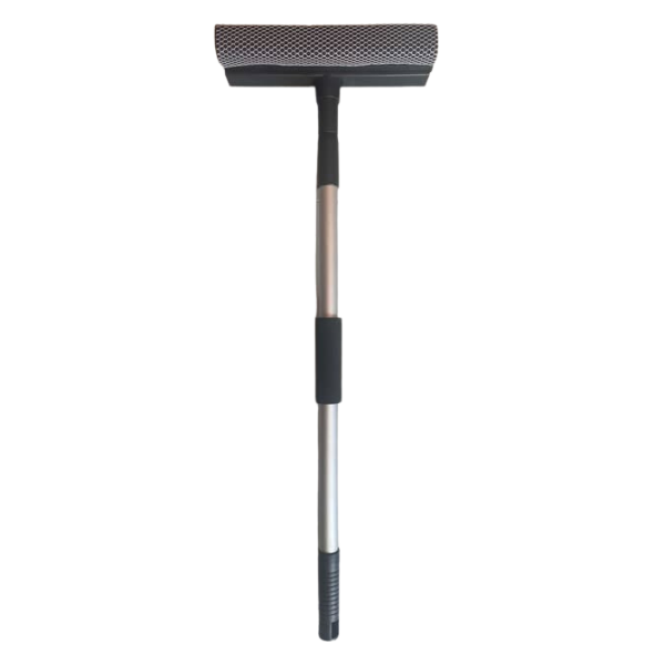 Premium Extendable Window Cleaner | 90cm Aluminium Squeegee &amp; Scrubber