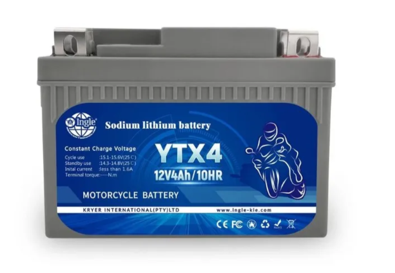 Ingle YTX4 12v 4ah Sodium Lithium Motorcycle Battery