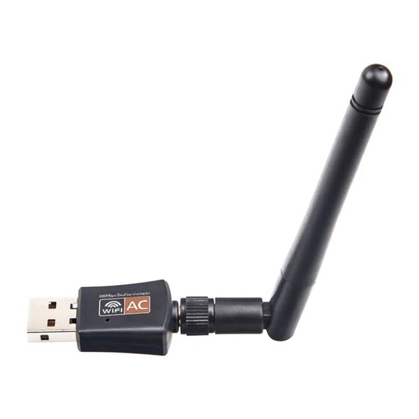 Dual Band USB WiFi Adapter 600Mbps 2.4GHz/5GHz with Antenna PC