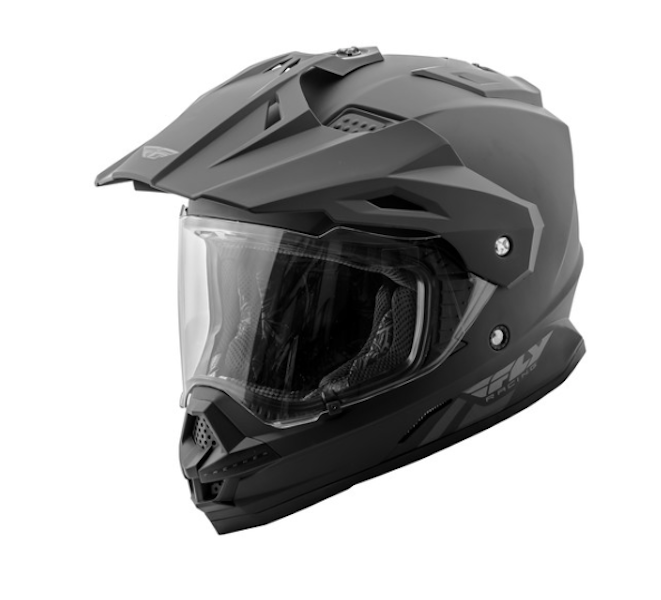 Fly Trekker Solid Black Helmet image