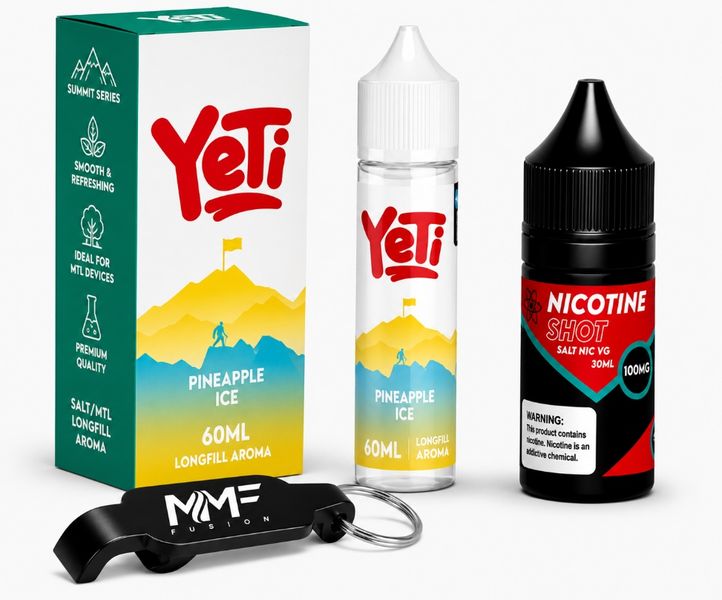 Yeti Series MMF E-Liquid 60ml Juice 50mg - Pineapple Ice
