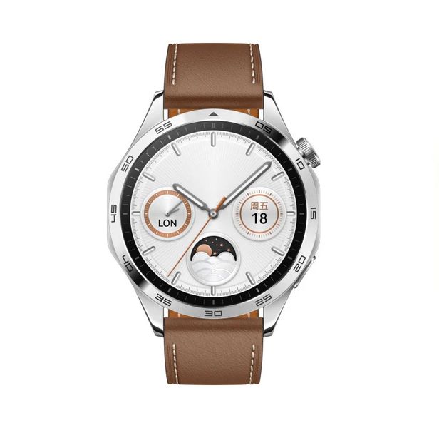 Bluetooth Smart Watch For Men - Brown Leather Band