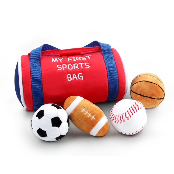Baby Toys - 4 Sensory Balls Soft Toys with Crinkle, Rattles for Newborn