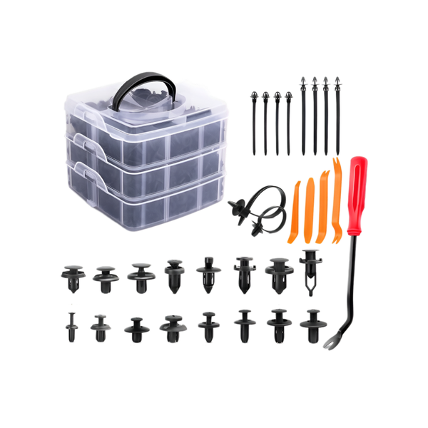625-Piece Auto Retainer Clips &amp; Fastener Remover Tool Set for Car Repairs