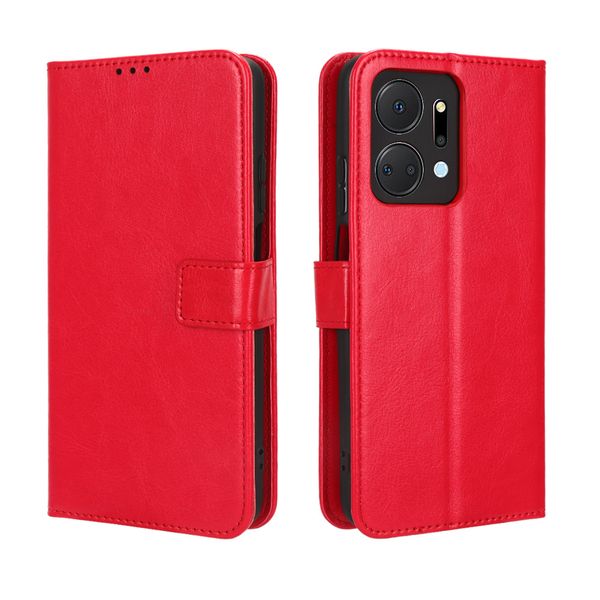 Leather Cover Compatible with Honor X7a Shockproof Retro Case