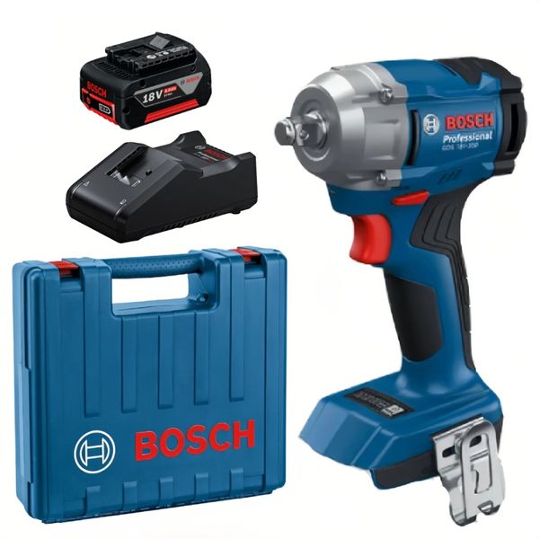 Bosch - Cordless Impact Wrench (GDS 18V-350) with 5Ah Battery &amp; Charger