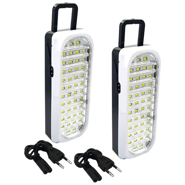 United Electrical - 44 LED Rechargeable Emergency Light - Lamp Torch - 2 Piece