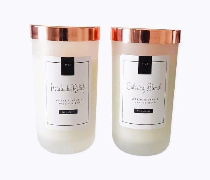 Headache and Calming Candle Combo - Authentic Collection
