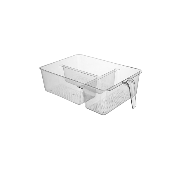 3 Grid Acrylic Kitchen Cabinet Fridge Organiser