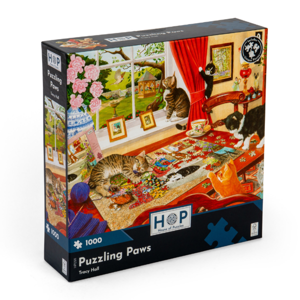 House of Puzzles - Puzzling Paws - 1000 Piece Jigsaw Puzzle
