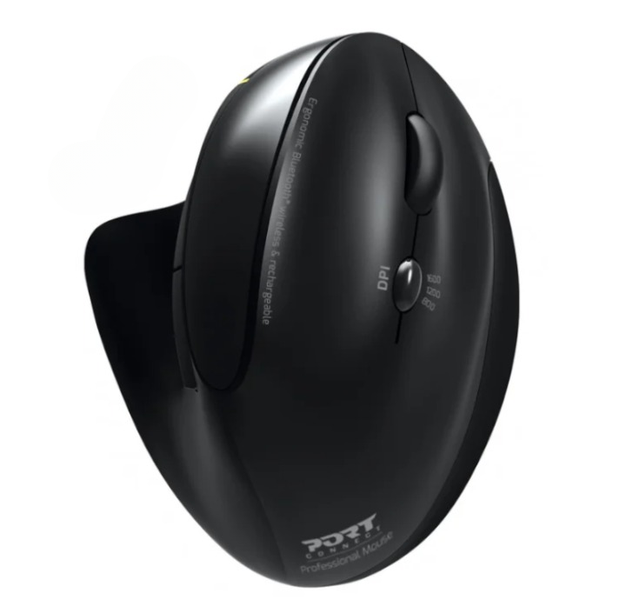 Premium Wireless Rechargeable Bluetooth Ergonomic Mouse - Black Finish