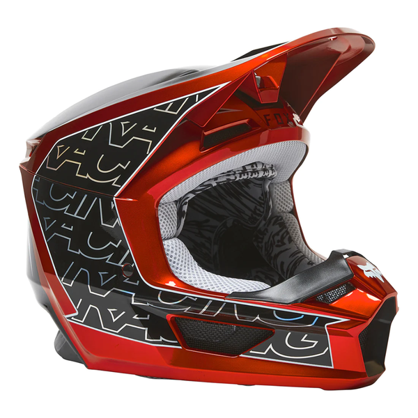 Fox V1 Peril Flo Red Helmet