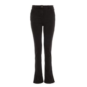 Quiz Ladies Black Split Hem Jeans - Black | Shop Today. Get it Tomorrow ...