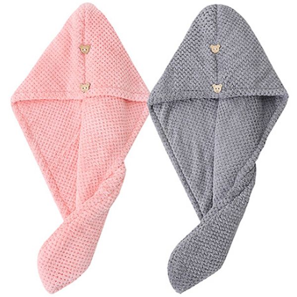 2 Piece-Super Absorbent Microfiber hair towel wrap - Anti-frizz &amp; quick-dry