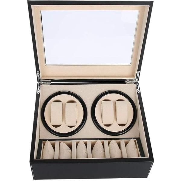 Watch Winder for 10 Automatic Watches Rotating Watches Display Storage Box