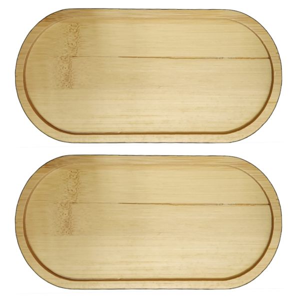 Craft DIY Natural Bamboo Mosaic Oval Base (17cm) set of 3 Special