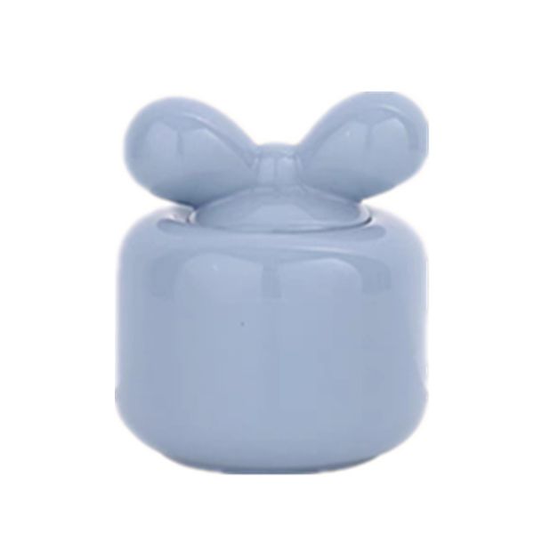 Bow Tie Sugar Jar - Fog Blue
