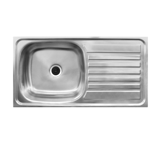 Single Bowl Sink Stainless Steel - 40cm X 75cm X 13.5cm